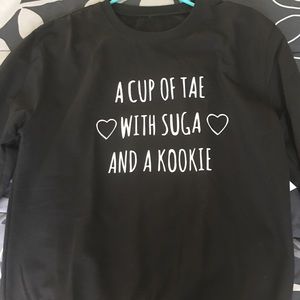 a cup of tae with suga and a kookie